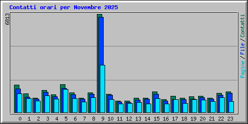 Contatti orari per Novembre 2025